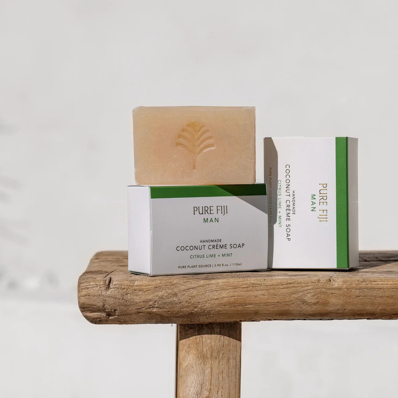 Pure Fiji MAN Coconut Crème Soap Citrus Lime + Mint 110ml