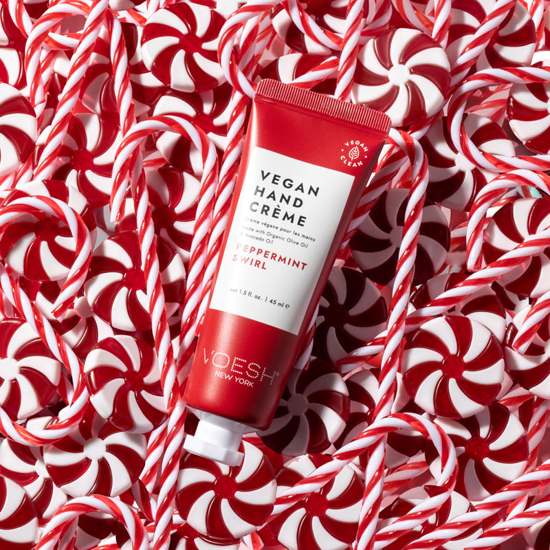 Voesh Vegan Hand Cream Peppermint Swirl