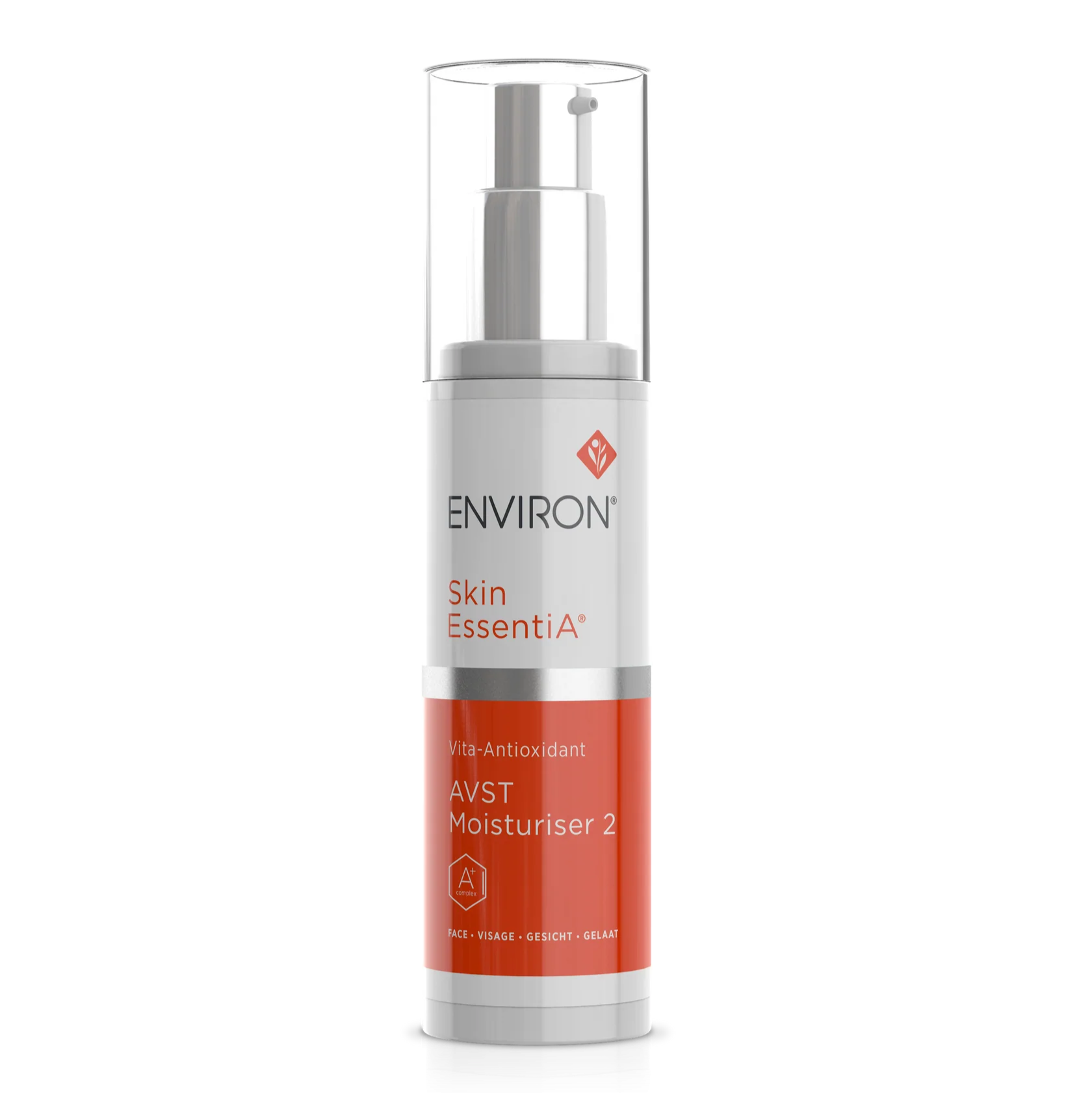 Environ skincare bottle on a white background