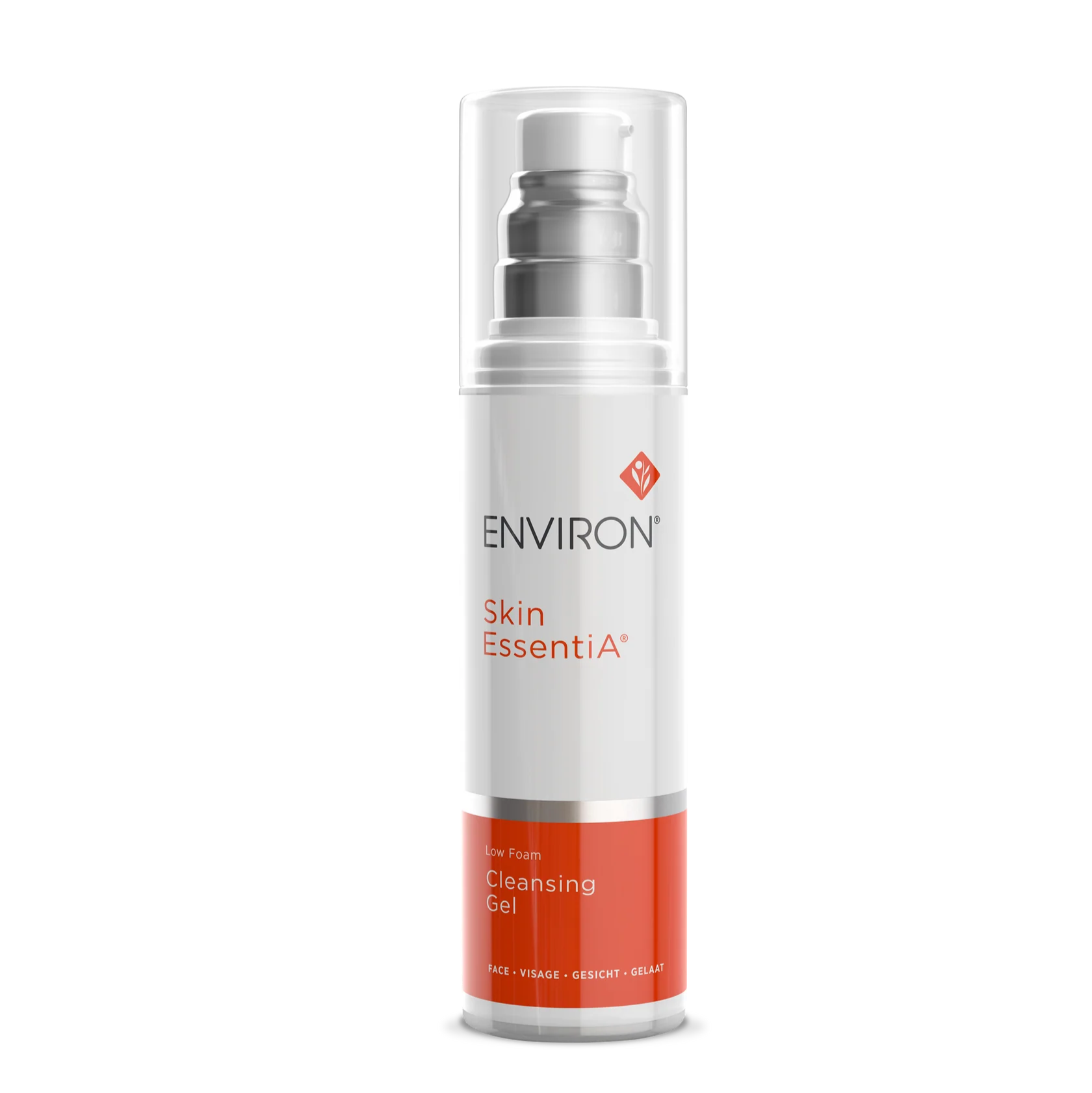 Environ Skin Essentia cleansing gel bottle on a white background