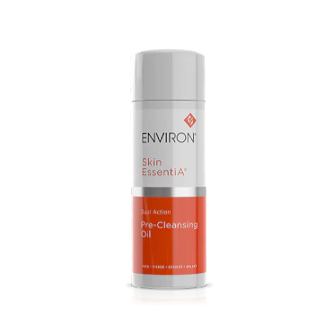 Skincare bottle labeled 'Environ Skin Essentia' on a white background